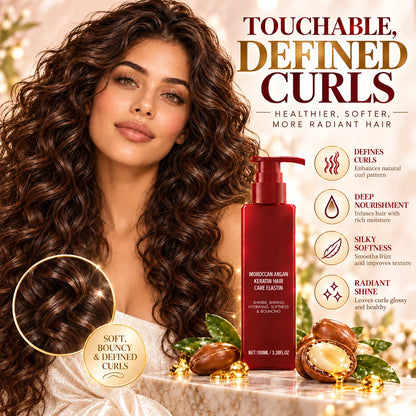 ✨ Leave-In Curl Defining Cream – Frizz Control, Moisture & Soft, Bouncy Curls