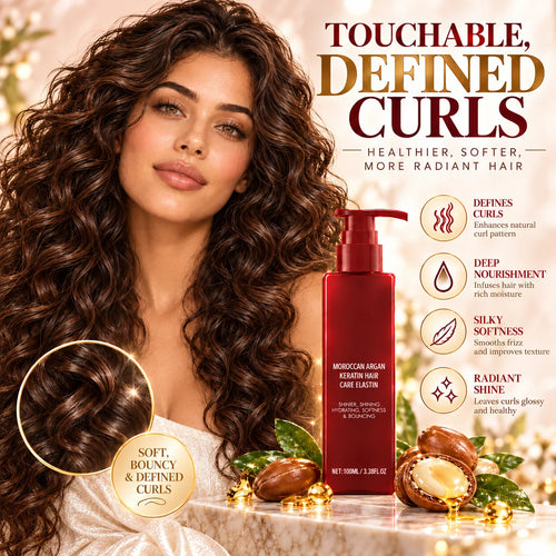 ✨ Leave-In Curl Defining Cream – Frizz Control, Moisture & Soft, Bouncy Curls