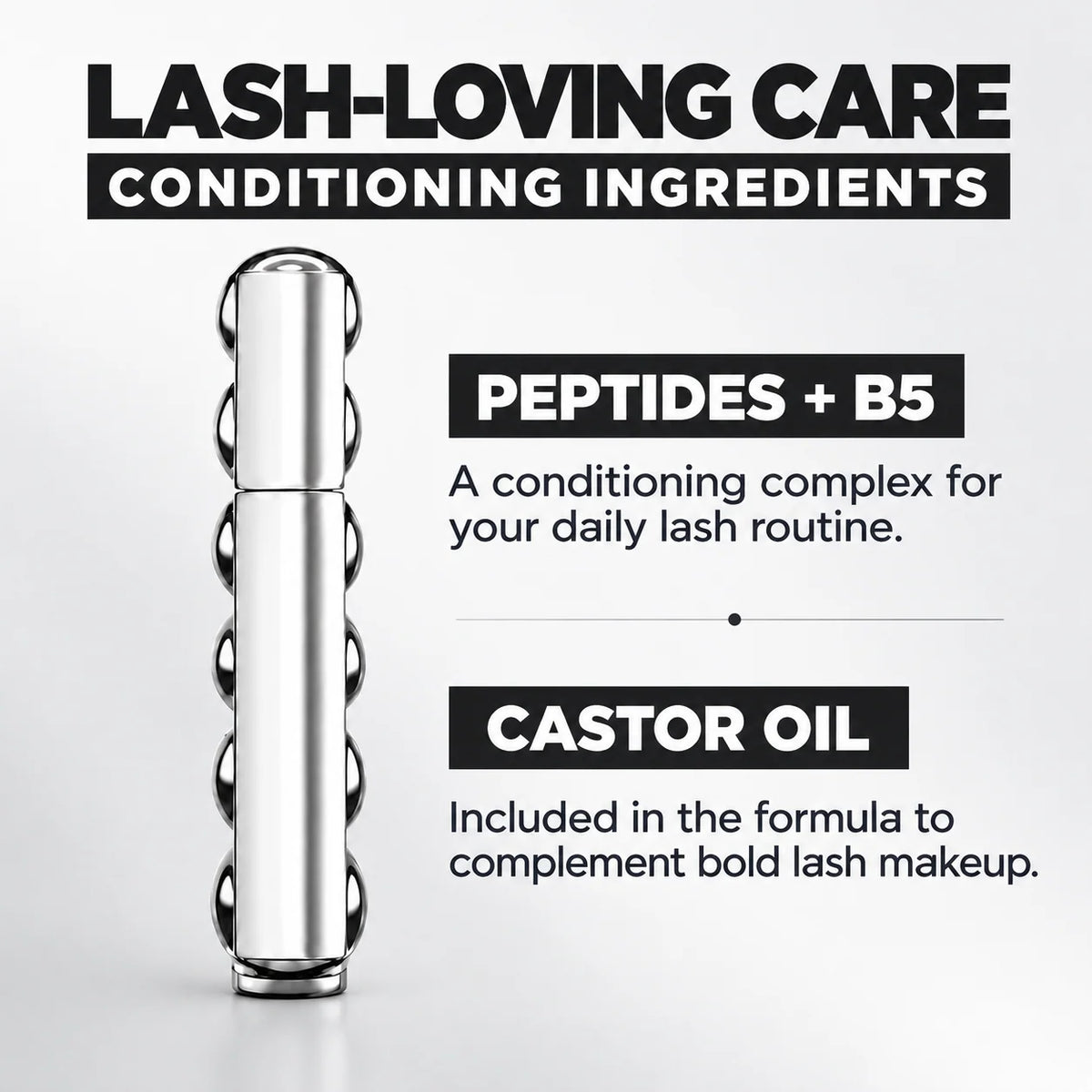 ✨ Dual-Material Mascara – Volumizing, Lengthening & Lash-Defining Formula