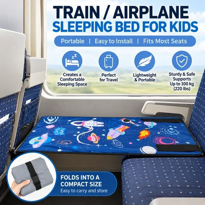 🚞Portable Kids Travel Bed | Airplane & Train Seat Extender, Anti-slip Foldable Sleeping Mat for Toddler Long Journey