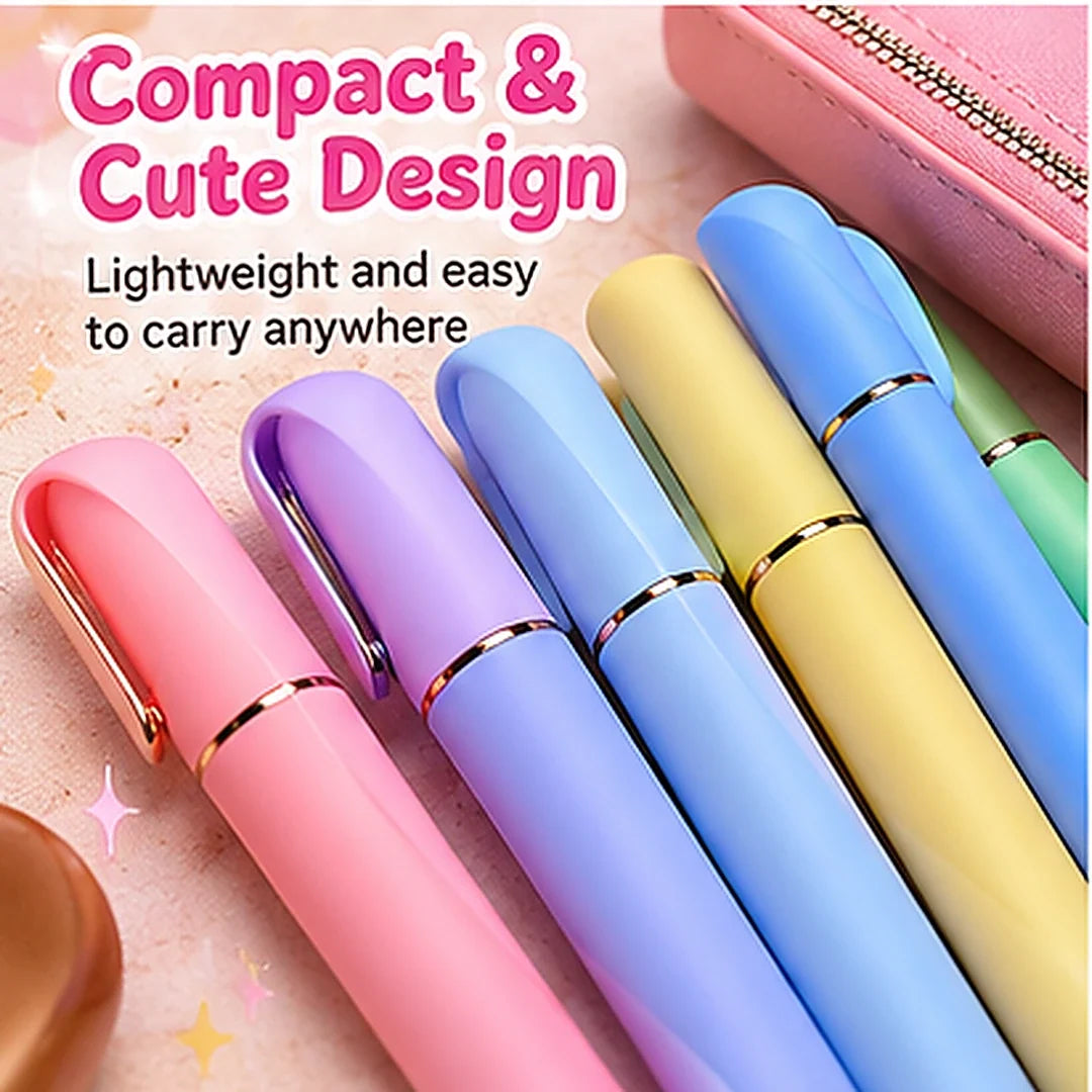 ✨ 12-Color Glitter Highlighter Pens – Shimmer Markers for Studying & Journaling