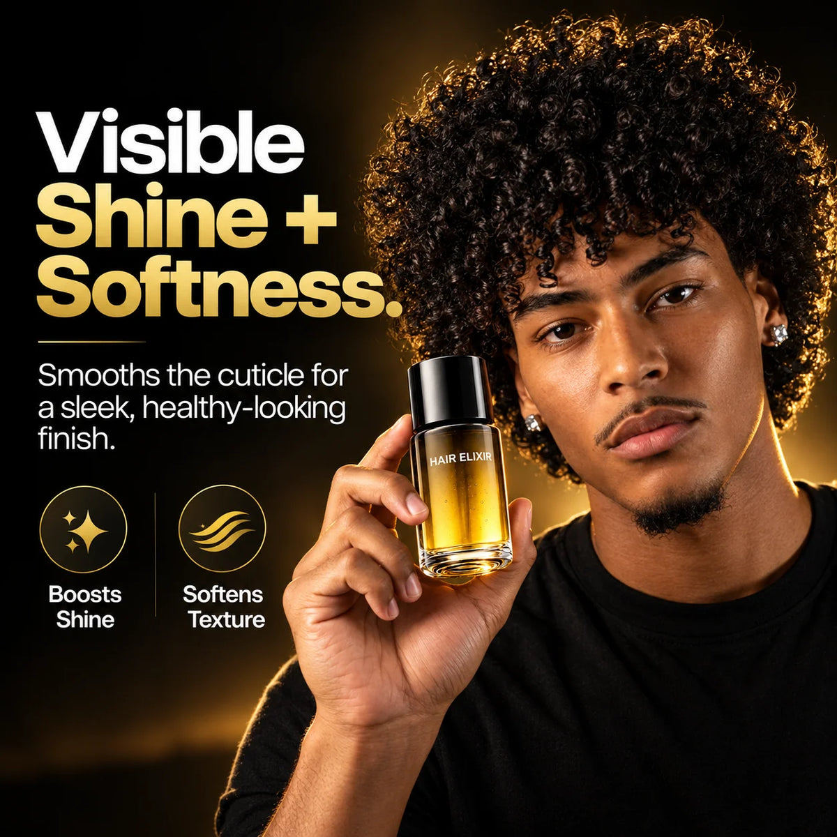 ✨🌿 Lightweight Botanical Hair Elixir – Smooth Frizz, Boost Shine & Soften Hair 💛