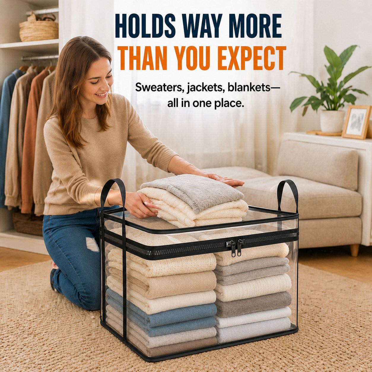 📦 Heavy-Duty Clear Storage Box 🏠 Portable & Durable Design
