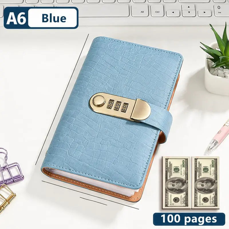 💵100 Sheets Transparent Pocket Wallet - With Combination Lock