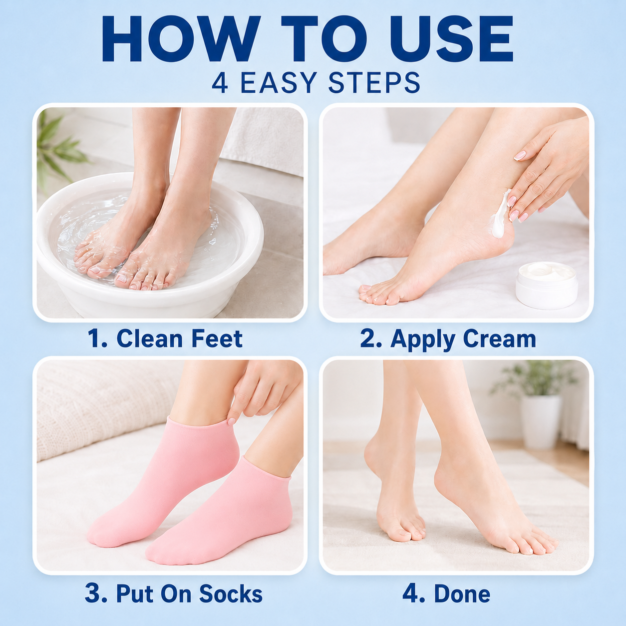 Cracked Heel Repair Silicone Socks Value Pack (2 / 5 / 8 Pairs)