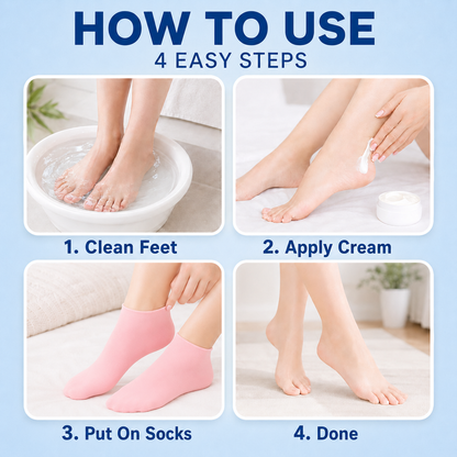 Cracked Heel Repair Silicone Socks Value Pack (2 / 5 / 8 Pairs)