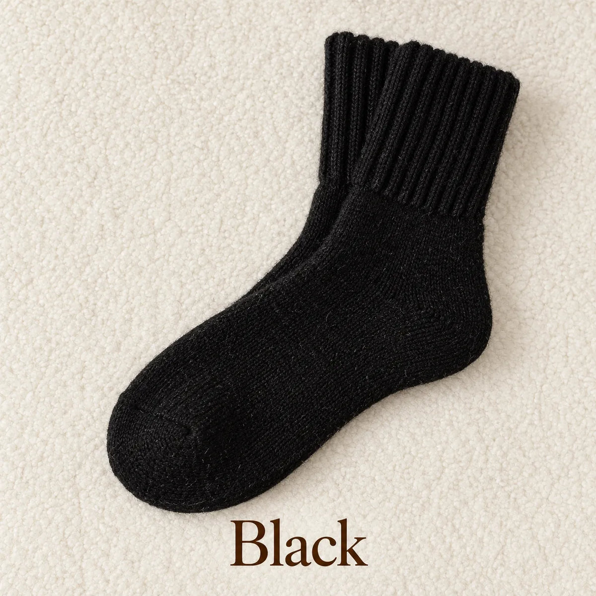 🧦 Women’s Cozy Knit Crew Socks – Ribbed Cuffs & Everyday Neutral Colors 🤎