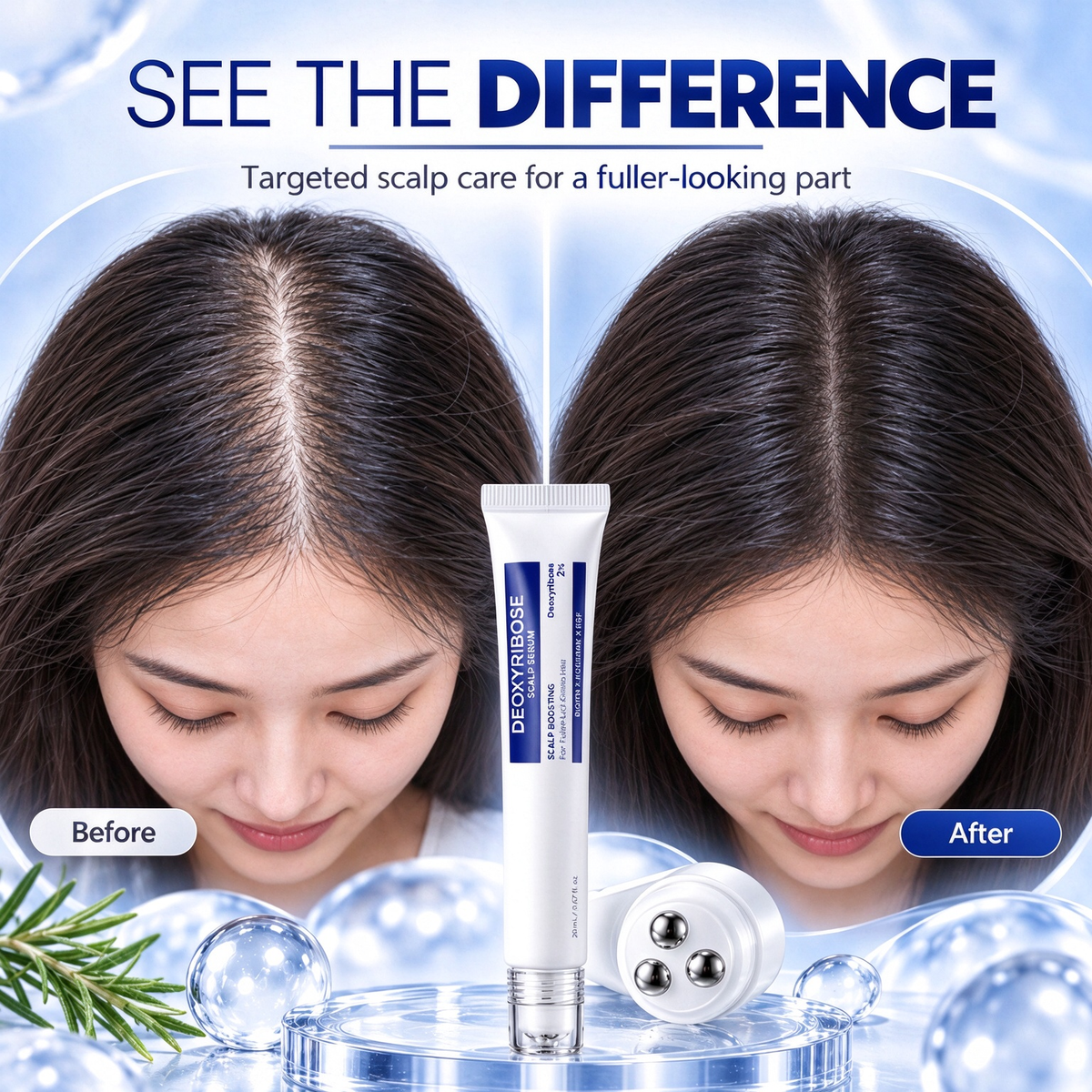 💧 Deoxyribose Scalp Serum 🌿 – Roll-On Scalp Care Serum