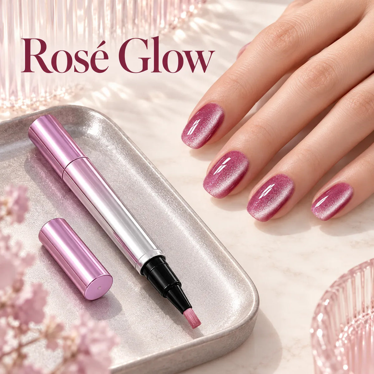 ✨ Cat Eye Nail Polish Pen – Shimmering Color & Glossy Finish in 5 Shades 💅