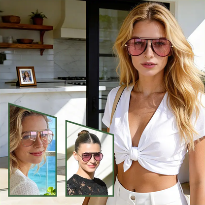 😎 Oversized Aviator Sunglasses – Retro 70s Summer Style ☀️