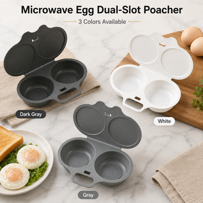 🍳Dual-cavity microwave egg cooker