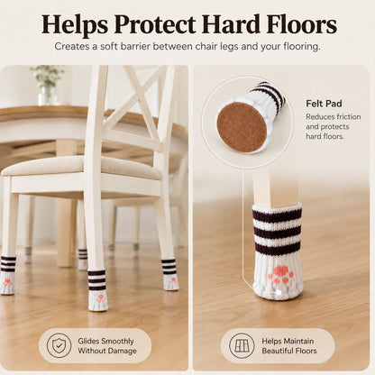 🐾 Adorable Cat Paw Chair Socks – Cute & Protective Furniture Leg Covers