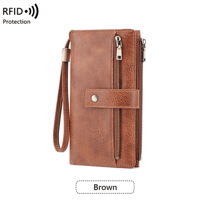 women-s-long-wallet-stylish-clutch-elegant-solid-color-rfid-blocking-leather-wallet-3588