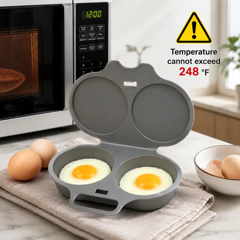 🍳Dual-cavity microwave egg cooker