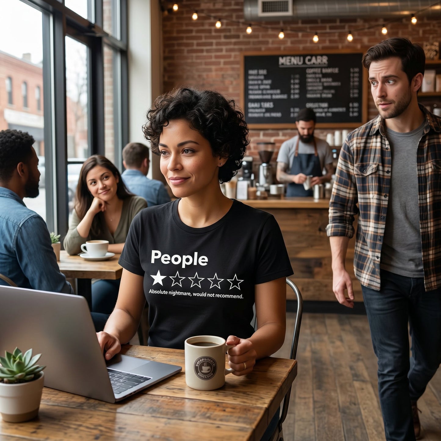 ⭐ "People: One Star" Funny Graphic T-Shirt