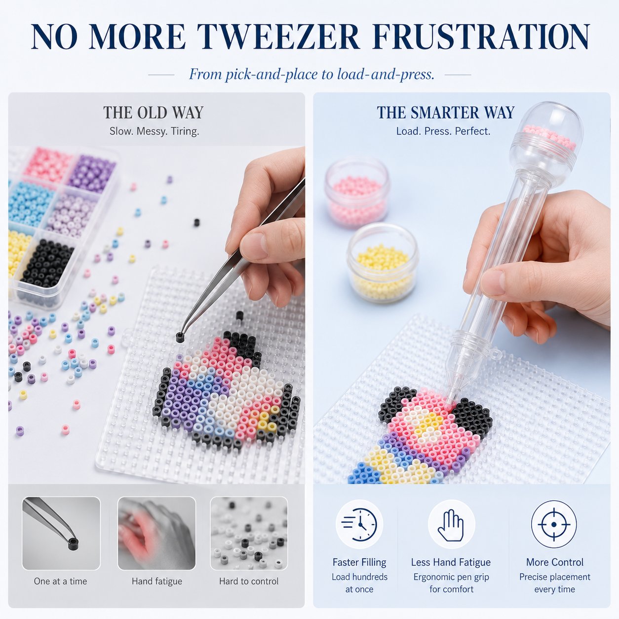✨ Push Bead Dispenser Pen 🎨