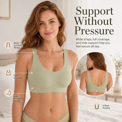 ✨ Invisible Second-Skin Bralette | Seamless, Wireless & Breathable