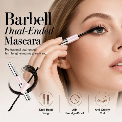 ✨ 24H Waterproof Double-Ended Mascara – 2mm Precision Brush for Longer, Lifted Lashes