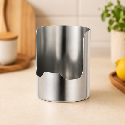 🔥Last Day 50% OFF - 🍴Thickened Stainless Steel Utensil Organizer, Rust Resistant Easy to Clean