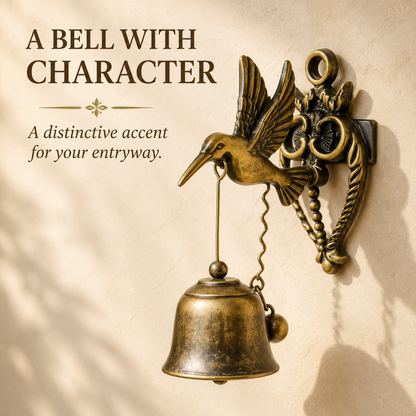 🐦 Vintage Animal Wall Bell 🔔 –Elegant Vintage Wall Accent for Home & Garden 🏡