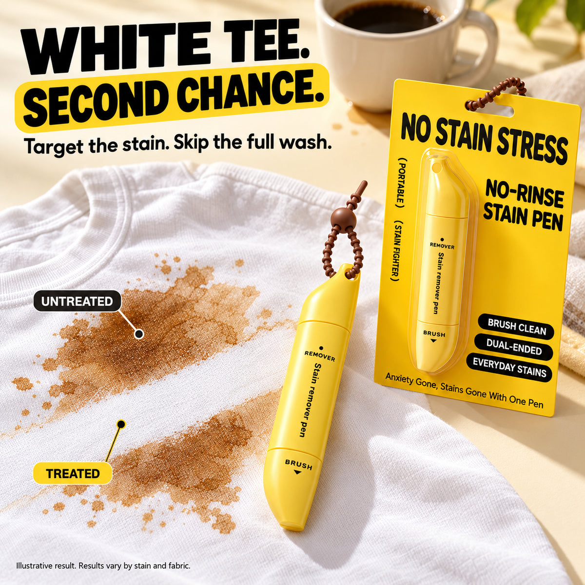 ✨ Portable Dual-Head Stain Remover Pen – Tackle Everyday Stains