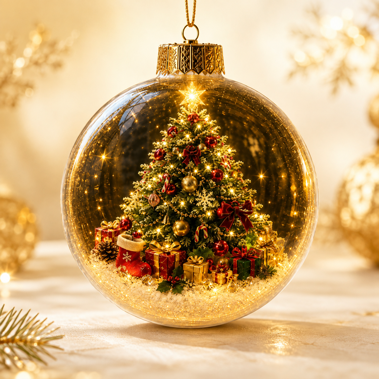 ✨ Magical Illuminated 3D Christmas Baubles – Bring Your Tree to Life!