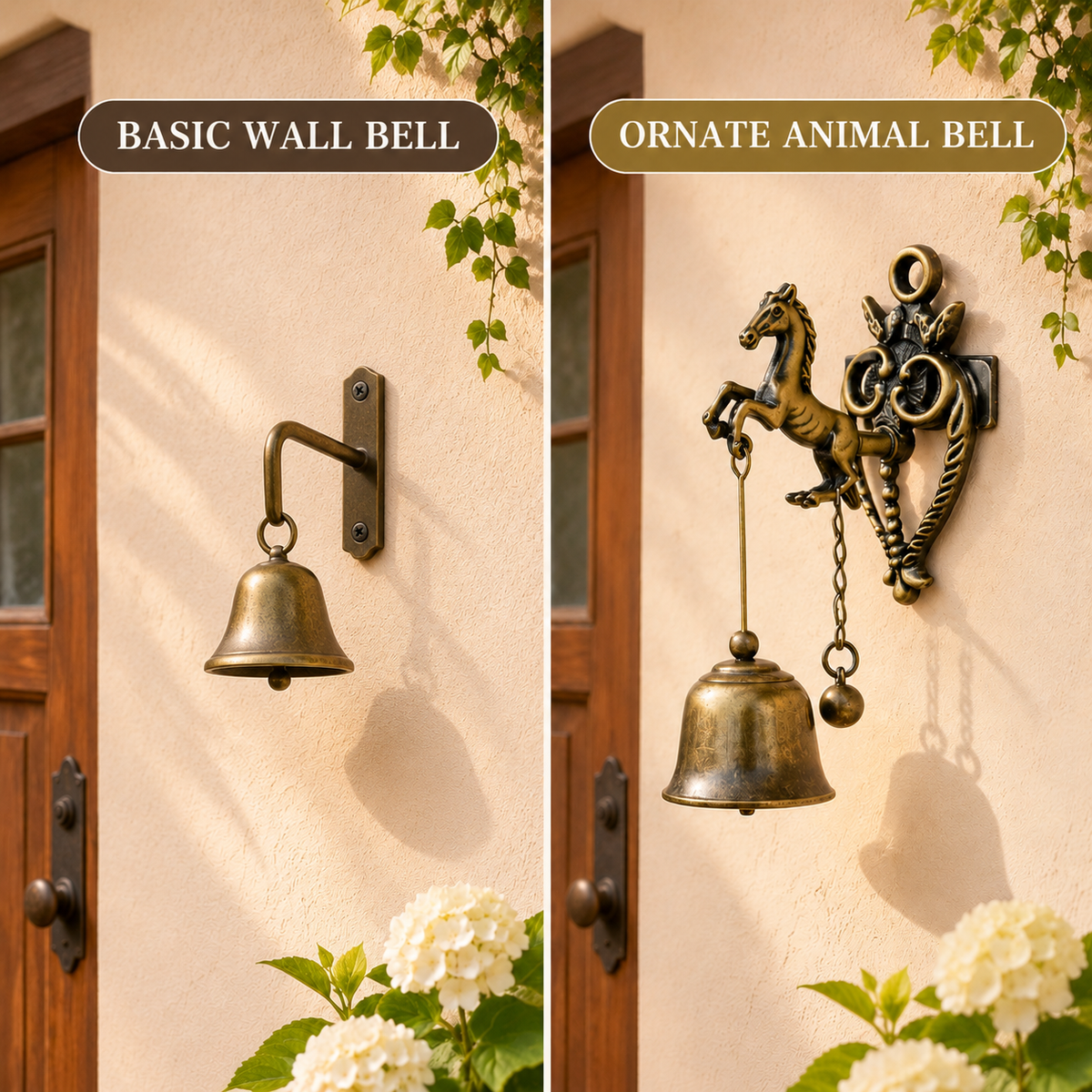 🐦 Vintage Animal Wall Bell 🔔 –Elegant Vintage Wall Accent for Home & Garden 🏡