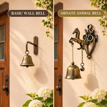🐦 Vintage Animal Wall Bell 🔔 –Elegant Vintage Wall Accent for Home & Garden 🏡