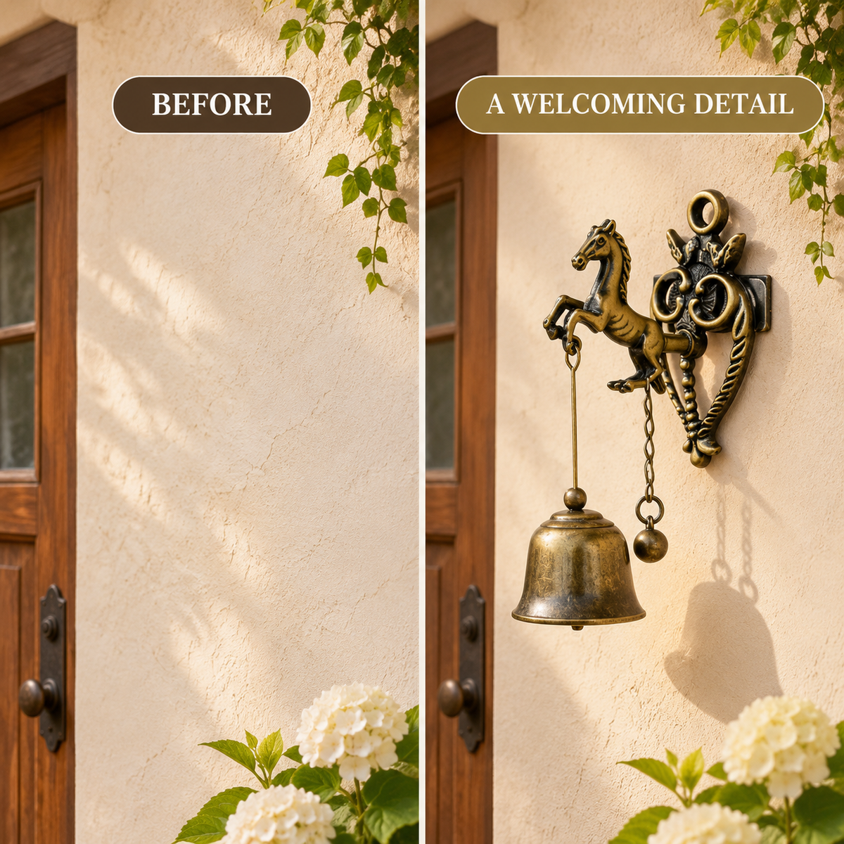 🐦 Vintage Animal Wall Bell 🔔 –Elegant Vintage Wall Accent for Home & Garden 🏡