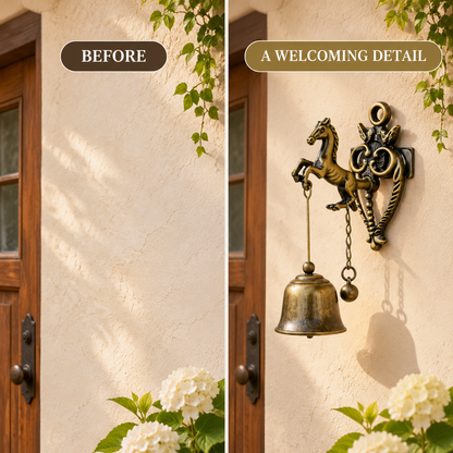 🐦 Vintage Animal Wall Bell 🔔 –Elegant Vintage Wall Accent for Home & Garden 🏡