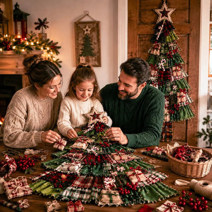 ⭐ The Ultimate Holiday DIY Craft Oversized Patchwork Christmas Tree Door Hanging Banner Kit 🎄🚪