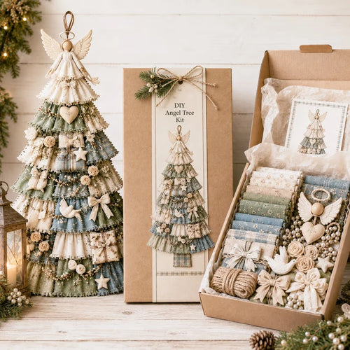 ⭐ The Ultimate Holiday DIY Craft Oversized Patchwork Christmas Tree Door Hanging Banner Kit 🎄🚪