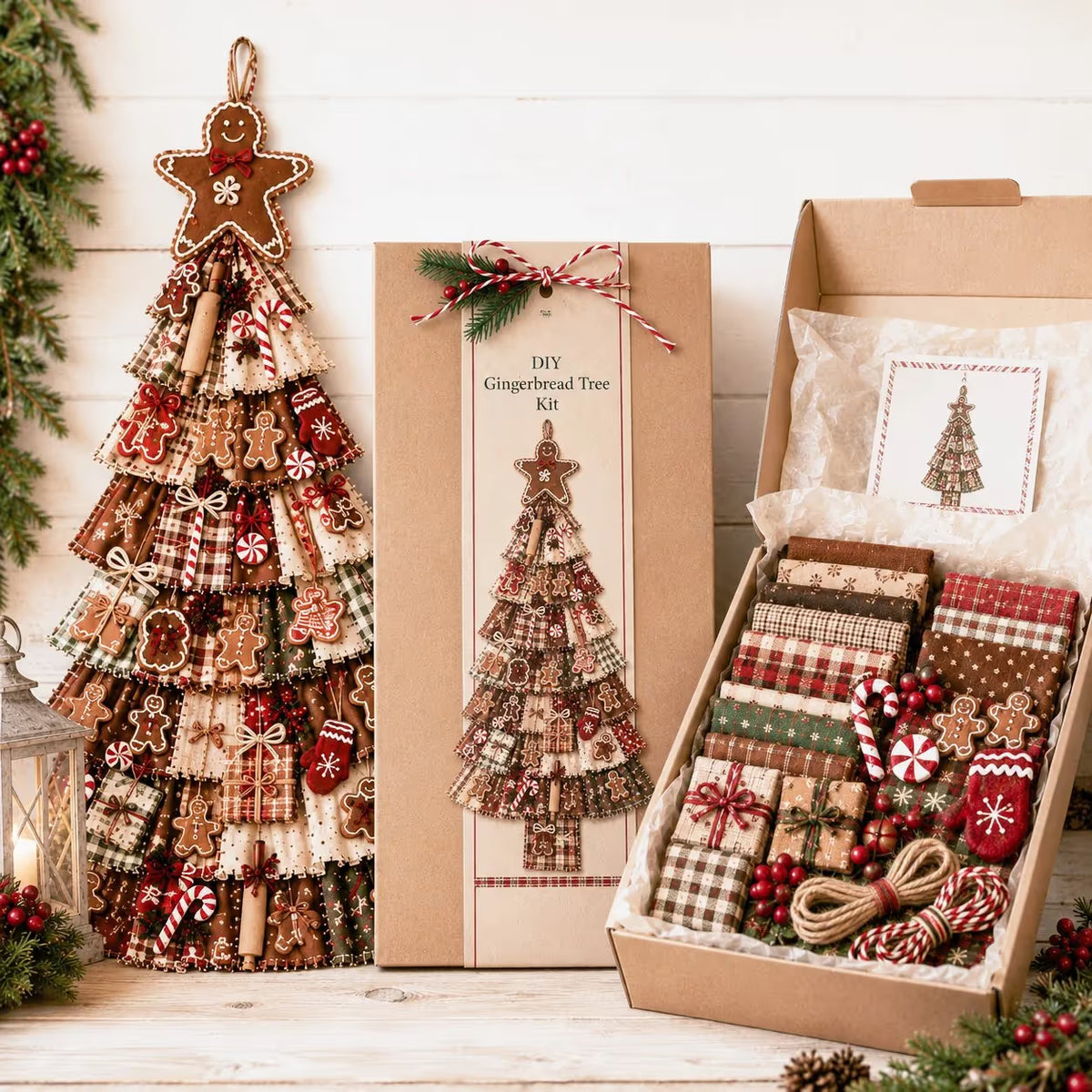 ⭐ The Ultimate Holiday DIY Craft Oversized Patchwork Christmas Tree Door Hanging Banner Kit 🎄🚪