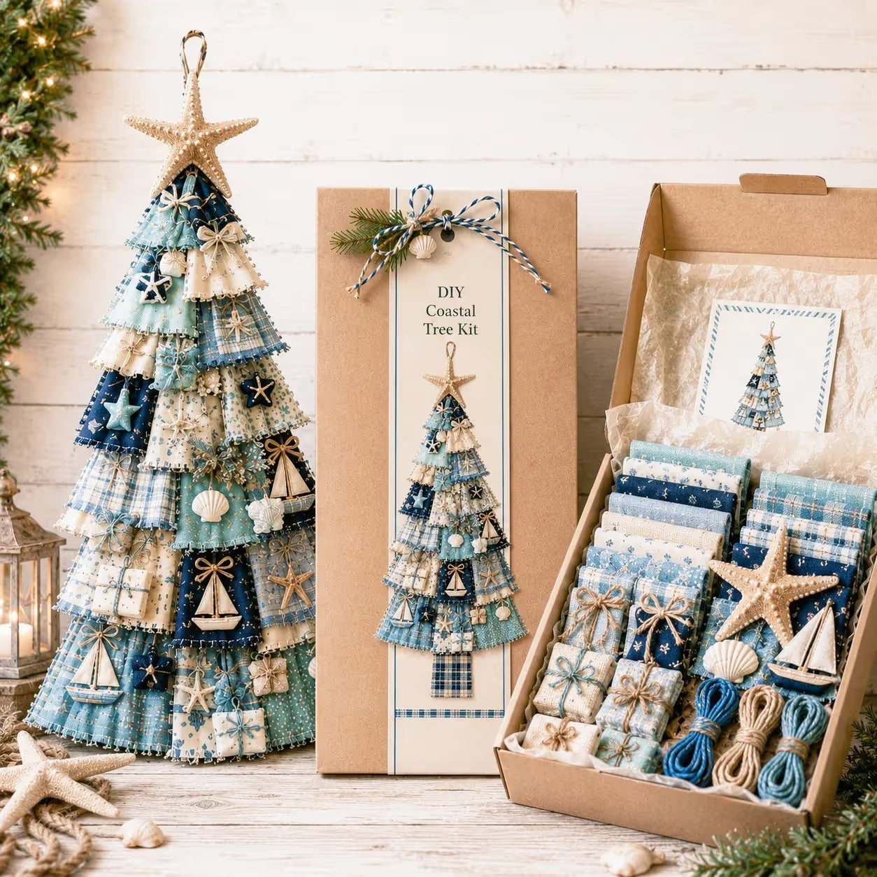 ⭐ The Ultimate Holiday DIY Craft Oversized Patchwork Christmas Tree Door Hanging Banner Kit 🎄🚪