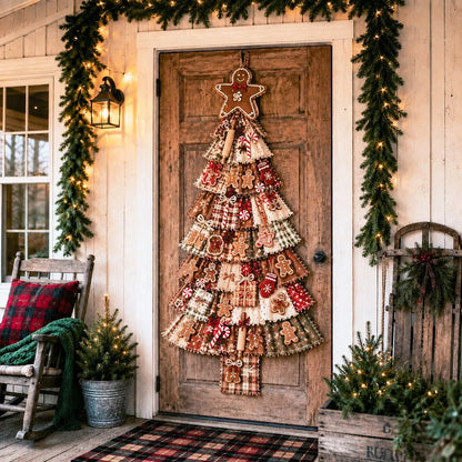 ⭐ The Ultimate Holiday DIY Craft Oversized Patchwork Christmas Tree Door Hanging Banner Kit 🎄🚪