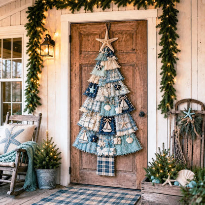 ⭐ The Ultimate Holiday DIY Craft Oversized Patchwork Christmas Tree Door Hanging Banner Kit 🎄🚪