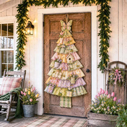 ⭐ The Ultimate Holiday DIY Craft Oversized Patchwork Christmas Tree Door Hanging Banner Kit 🎄🚪