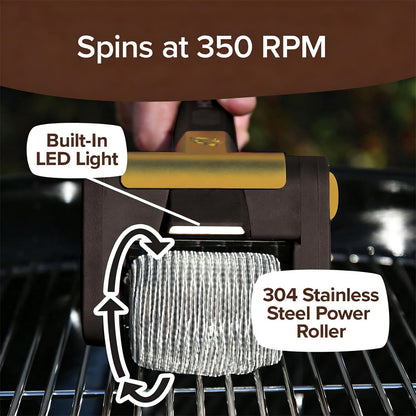 🔥 Electric Grill Cleaner 🧼 Bristle-Free BBQ Cleaning Brush