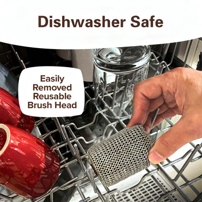 🔥 Electric Grill Cleaner 🧼 Bristle-Free BBQ Cleaning Brush