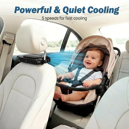 Bladeless Car Seat Headrest Cooling Fan