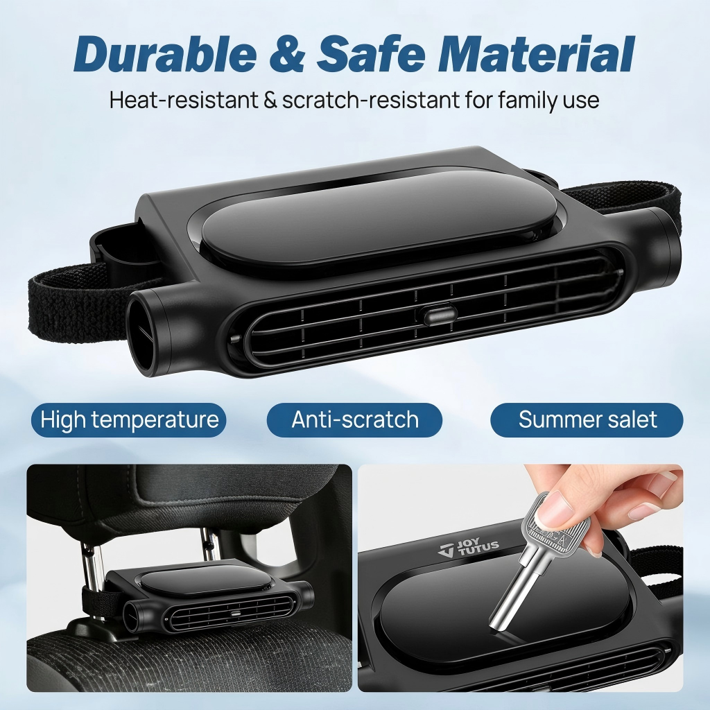 Bladeless Car Seat Headrest Cooling Fan