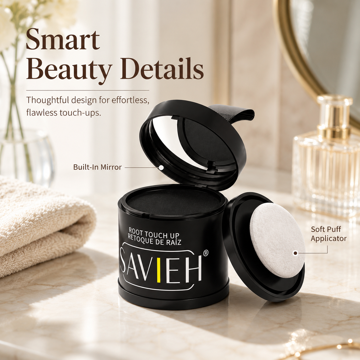🔥 Hairline Powder ✨ Instantly Fuller Hair in Seconds! 💇‍♀️