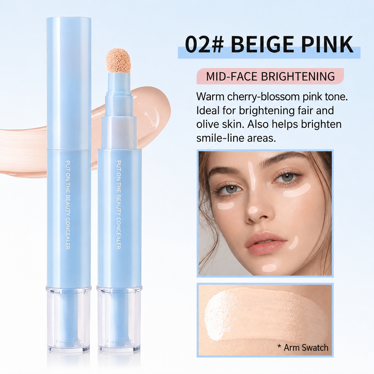 2-in-1 Hydrating Concealer Pen | Brighten, Cover & Blend
