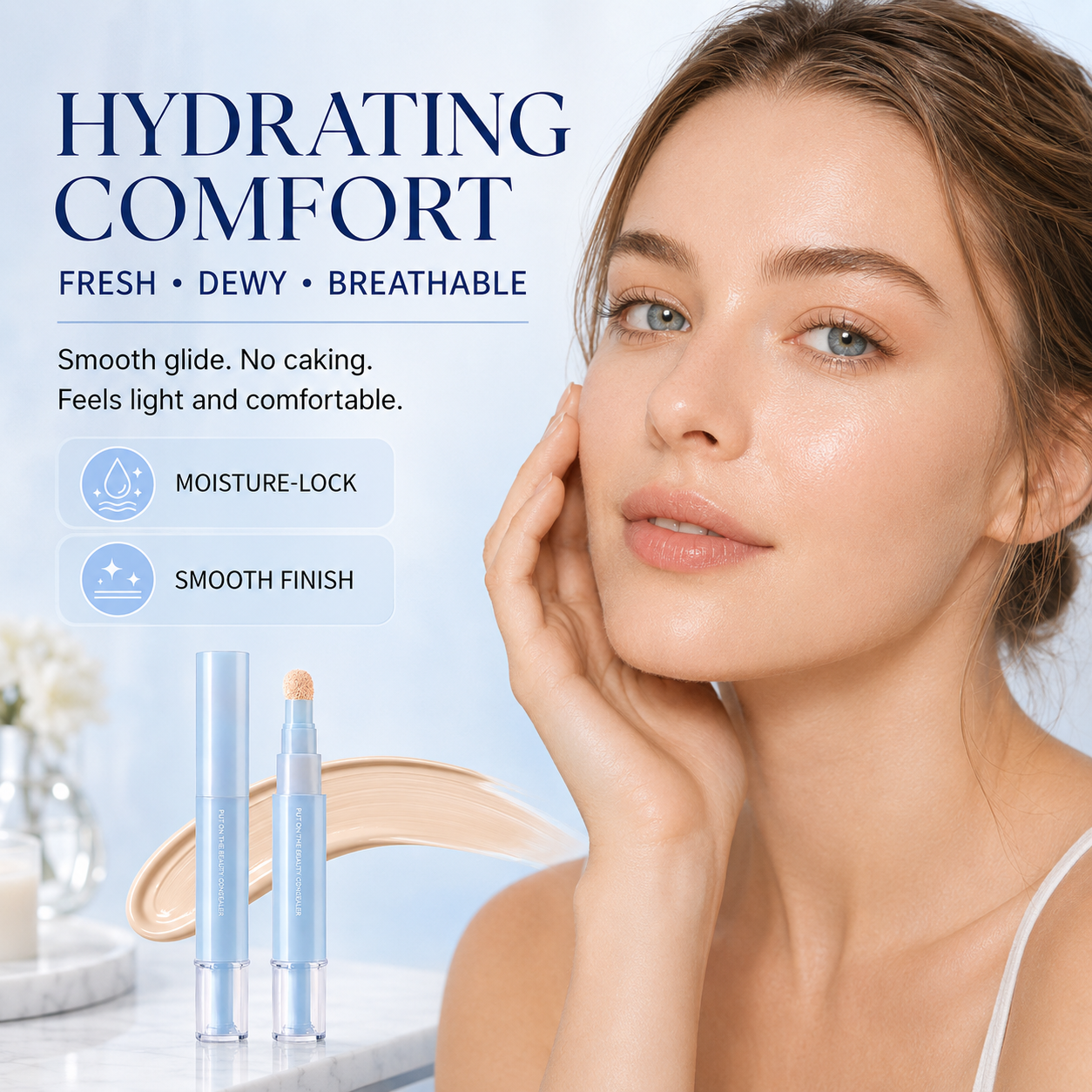 2-in-1 Hydrating Concealer Pen | Brighten, Cover & Blend
