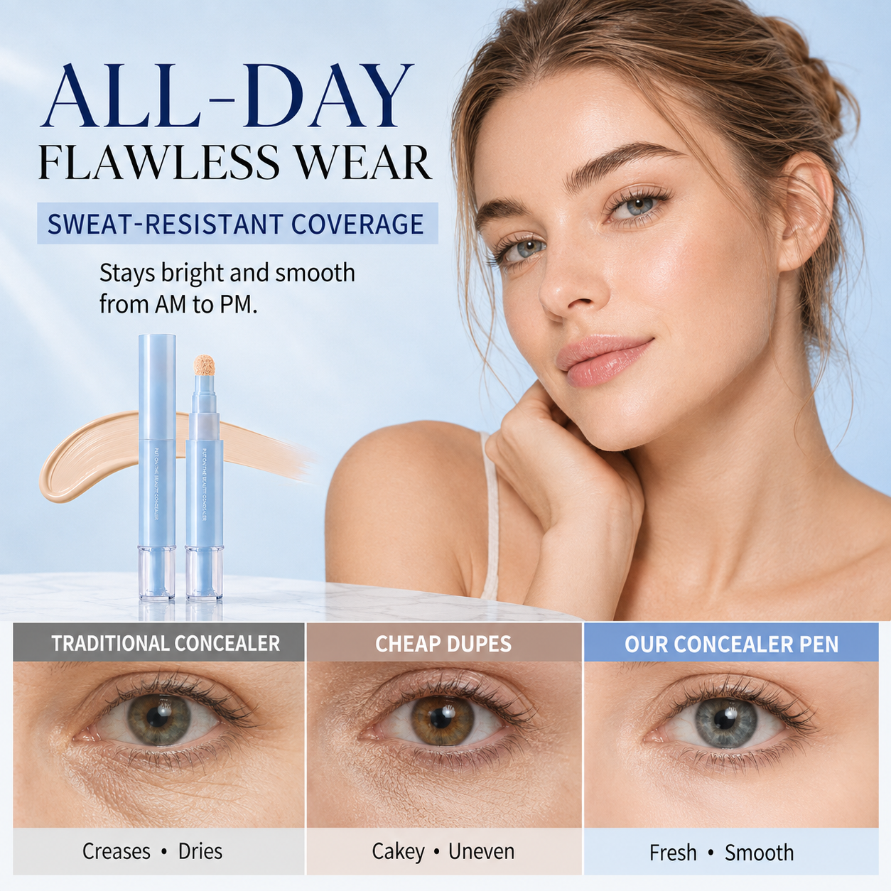 2-in-1 Hydrating Concealer Pen | Brighten, Cover & Blend