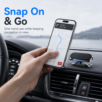 2-Pack Magnetic Car Phone Holder | 360° Dashboard Mount