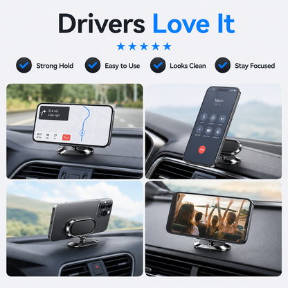 2-Pack Magnetic Car Phone Holder | 360° Dashboard Mount