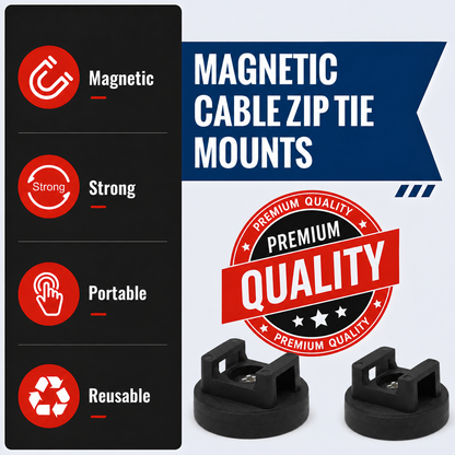 Heavy-Duty Magnetic Cable Tie Mounts