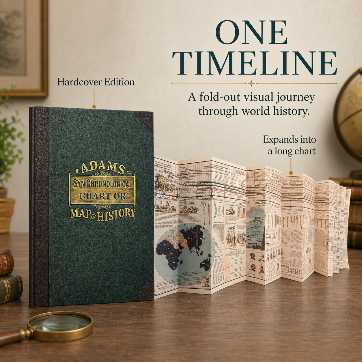 Adams Time Chart – Fold-Out World History Timeline