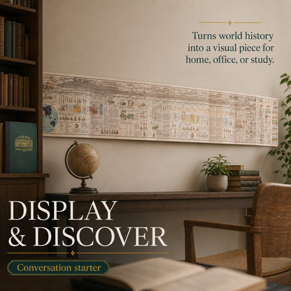 Adams Time Chart – Fold-Out World History Timeline